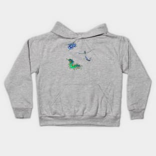 Blue and Green Bugs Mini Pack Kids Hoodie